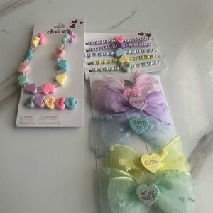 Claire's Pastel Heart Jewelry Set for Kids